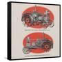 A Super-Powered Oil Pull Tractor-null-Framed Stretched Canvas