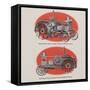 A Super-Powered Oil Pull Tractor-null-Framed Stretched Canvas