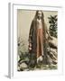 A Superb Photograph (On a Postcard) of a Hindu Indian Fakir with Immensely Long Hair-null-Framed Photographic Print