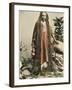 A Superb Photograph (On a Postcard) of a Hindu Indian Fakir with Immensely Long Hair-null-Framed Photographic Print