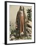 A Superb Photograph (On a Postcard) of a Hindu Indian Fakir with Immensely Long Hair-null-Framed Photographic Print