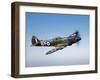A Supermarine Spitfire MK-18 in Flight-Stocktrek Images-Framed Premium Photographic Print