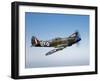 A Supermarine Spitfire MK-18 in Flight-Stocktrek Images-Framed Photographic Print