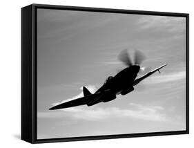 A Supermarine Spitfire MK-18 in Flight-Stocktrek Images-Framed Stretched Canvas