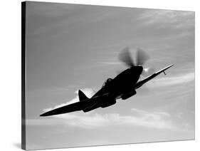 A Supermarine Spitfire MK-18 in Flight-Stocktrek Images-Stretched Canvas