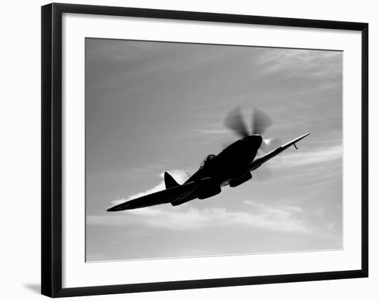 A Supermarine Spitfire MK-18 in Flight-Stocktrek Images-Framed Photographic Print