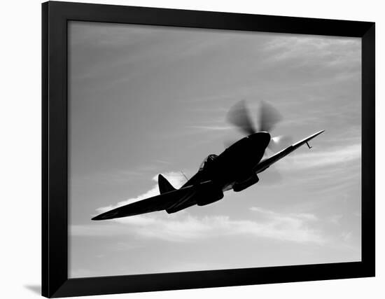 A Supermarine Spitfire MK-18 in Flight-Stocktrek Images-Framed Photographic Print