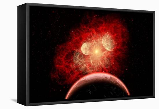 A Supernova Destroying its System of Planets in the Depths of Our Galaxy-null-Framed Stretched Canvas