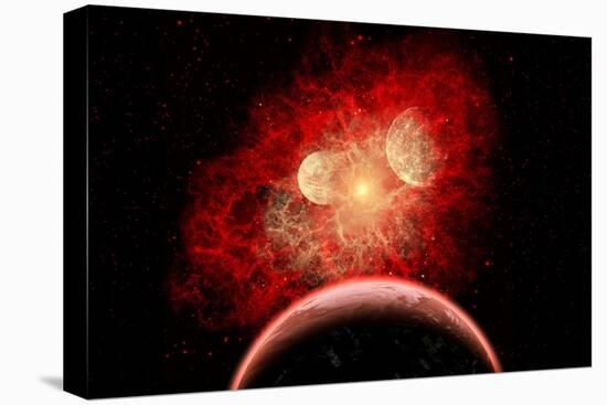 A Supernova Destroying its System of Planets in the Depths of Our Galaxy-null-Stretched Canvas