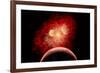 A Supernova Destroying its System of Planets in the Depths of Our Galaxy-null-Framed Art Print