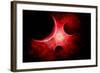 A Supernova Destroying Itself and its Planets-null-Framed Art Print