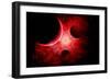 A Supernova Destroying Itself and its Planets-null-Framed Art Print