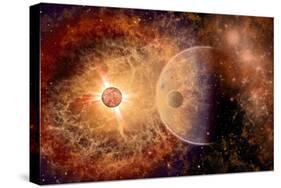 A Supernova Destroying Itself and its Planets-null-Stretched Canvas