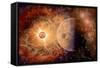 A Supernova Destroying Itself and its Planets-null-Framed Stretched Canvas