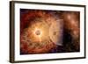 A Supernova Destroying Itself and its Planets-null-Framed Art Print