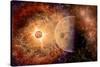 A Supernova Destroying Itself and its Planets-null-Stretched Canvas