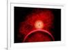 A Supernova Destroying Itself and its Planets-null-Framed Art Print