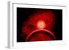 A Supernova Destroying Itself and its Planets-null-Framed Art Print