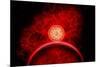 A Supernova Destroying Itself and its Planets-null-Mounted Premium Giclee Print