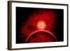 A Supernova Destroying Itself and its Planets-null-Framed Art Print