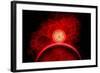 A Supernova Destroying Itself and its Planets-null-Framed Art Print