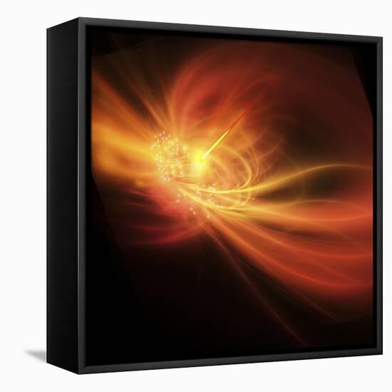 A Supernova Explosion Causes a Bright Gamma Ray Burst-Stocktrek Images-Framed Stretched Canvas