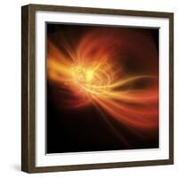 A Supernova Explosion Causes a Bright Gamma Ray Burst-Stocktrek Images-Framed Photographic Print