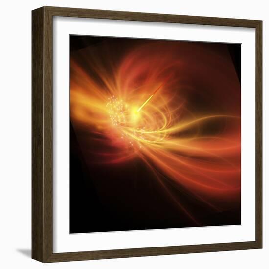 A Supernova Explosion Causes a Bright Gamma Ray Burst-Stocktrek Images-Framed Photographic Print