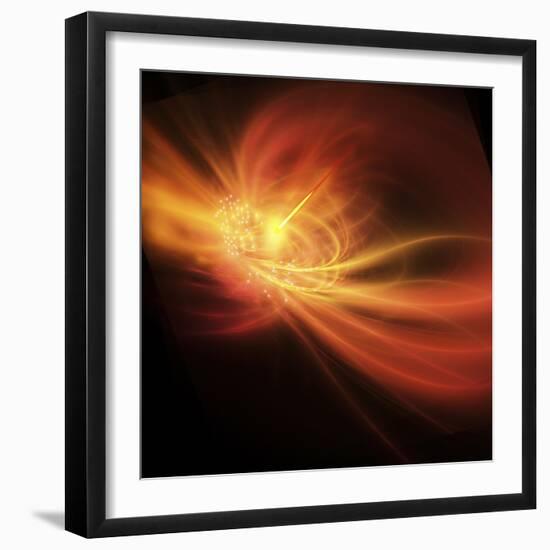 A Supernova Explosion Causes a Bright Gamma Ray Burst-Stocktrek Images-Framed Photographic Print