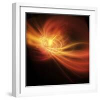 A Supernova Explosion Causes a Bright Gamma Ray Burst-Stocktrek Images-Framed Photographic Print