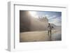 A Surfer at Black's Beach Near from the Torrey Pines State Reserve in San Diego, California-Carlo Acenas-Framed Photographic Print