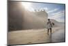 A Surfer at Black's Beach Near from the Torrey Pines State Reserve in San Diego, California-Carlo Acenas-Mounted Photographic Print