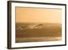 A Surfer Dives over a Wave on Praia Da Joaquina Beach on Florianopolis Island-Alex Saberi-Framed Photographic Print