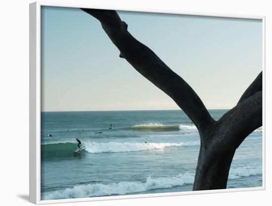 A Surfer Finds A Inside Line At Refugio State Park, California-Daniel Kuras-Framed Photographic Print