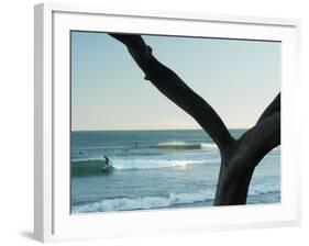 A Surfer Finds A Inside Line At Refugio State Park, California-Daniel Kuras-Framed Photographic Print