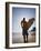 A Surfer Looks Out to the Waves at Manly Beach on Sydney's North Shore, Australia-Andrew Watson-Framed Photographic Print