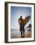 A Surfer Looks Out to the Waves at Manly Beach on Sydney's North Shore, Australia-Andrew Watson-Framed Photographic Print