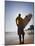 A Surfer Looks Out to the Waves at Manly Beach on Sydney's North Shore, Australia-Andrew Watson-Mounted Photographic Print