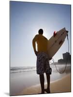 A Surfer Looks Out to the Waves at Manly Beach on Sydney's North Shore, Australia-Andrew Watson-Mounted Photographic Print