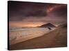 A Surfer Makes His Way Out of the Water at Praia Itamambuca in Ubatuba, Brazil-Alex Saberi-Stretched Canvas