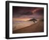 A Surfer Makes His Way Out of the Water at Praia Itamambuca in Ubatuba, Brazil-Alex Saberi-Framed Photographic Print