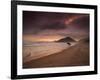 A Surfer Makes His Way Out of the Water at Praia Itamambuca in Ubatuba, Brazil-Alex Saberi-Framed Photographic Print