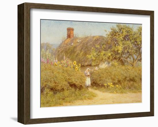 A Surrey Cottage (W/C on Paper)-Helen Allingham-Framed Giclee Print