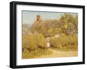 A Surrey Cottage (W/C on Paper)-Helen Allingham-Framed Giclee Print