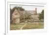 A Surrey Cottage with a Mother and Her Children-Helen Allingham-Framed Giclee Print