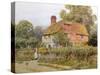 A Surrey Cottage-Helen Allingham-Stretched Canvas