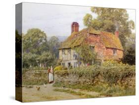 A Surrey Cottage-Helen Allingham-Stretched Canvas