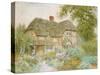 A Surrey Cottage-Arthur Claude Strachan-Stretched Canvas