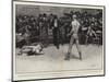 A Survival of Pugilism, a Glove Fight in 1896, Time!-Henry Marriott Paget-Mounted Premium Giclee Print