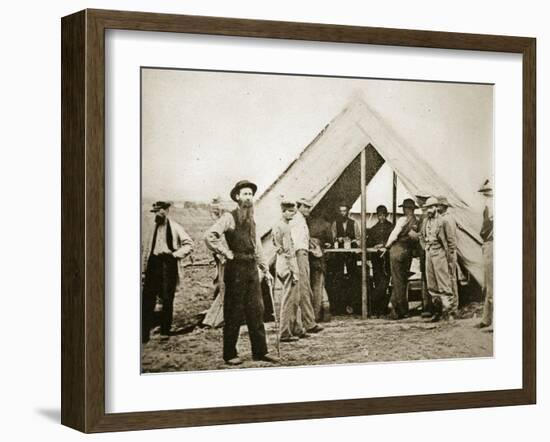 A Sutler's Tent-Mathew Brady-Framed Giclee Print